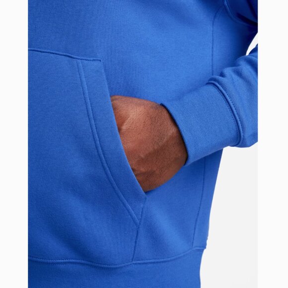 Nike Sportswear Club Fleece Pullover Hoodie Royal Blue Unisex Adult - Picture 13 of 14